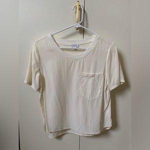 Cuyana Washable Silk Pocket Tee